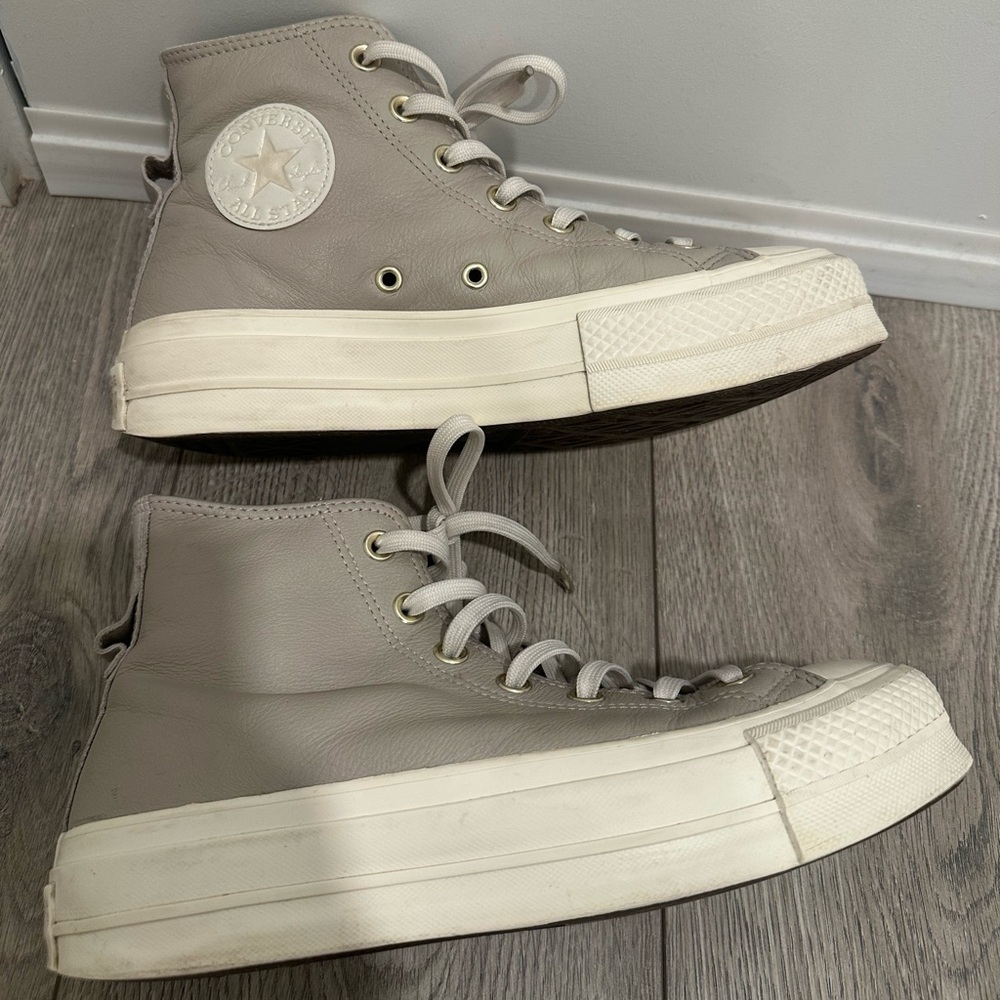 Earthy tone platform converse - Picture 3 of 6